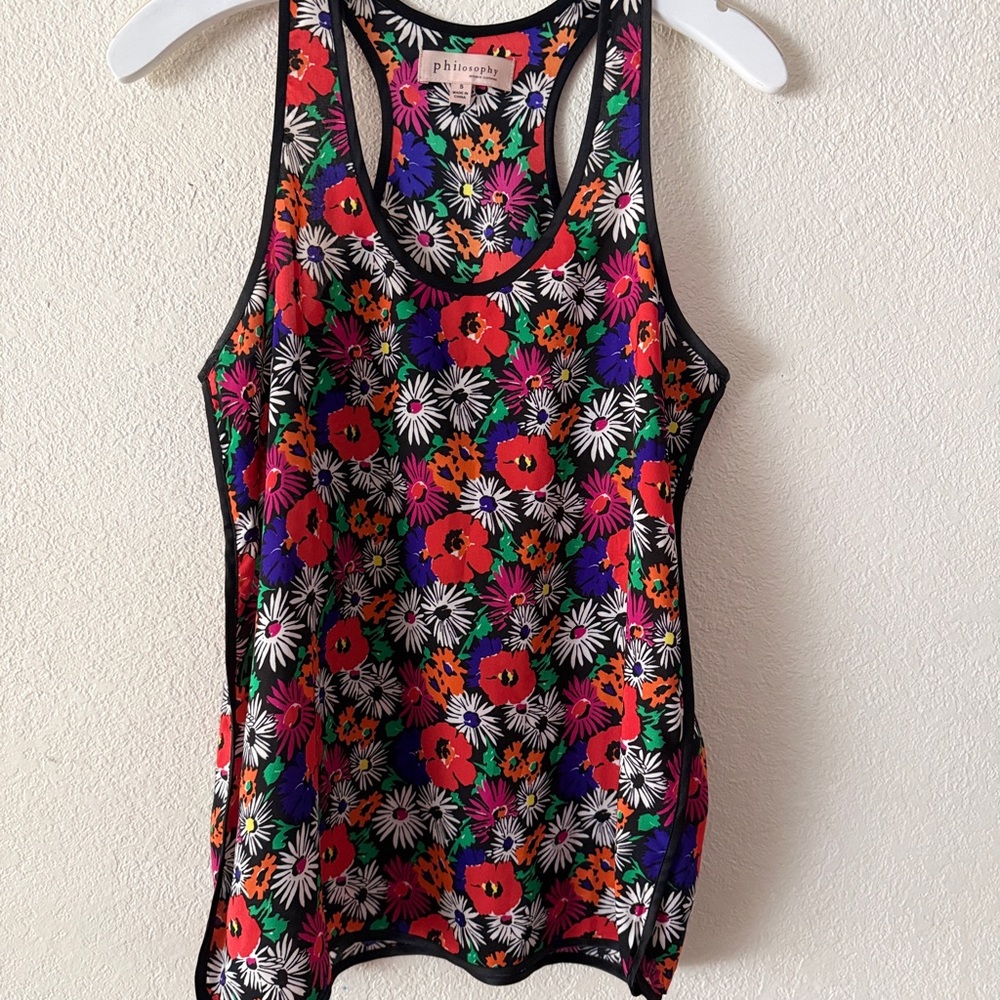 Philosophy Republic clothing racerback tank top size Small